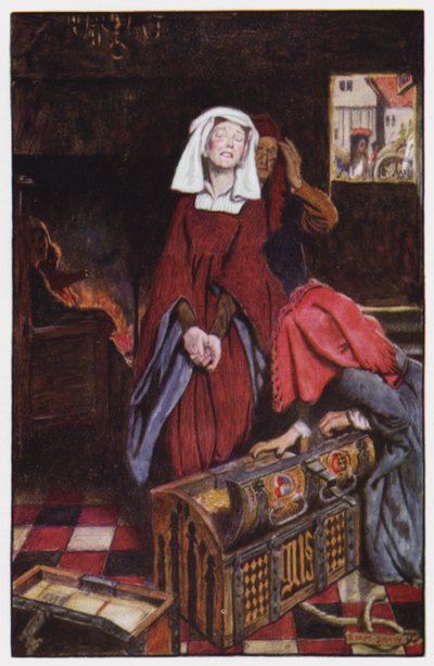 Illustration for The Cloister and The Hearth by Charles Reade by Byam (after) Shaw