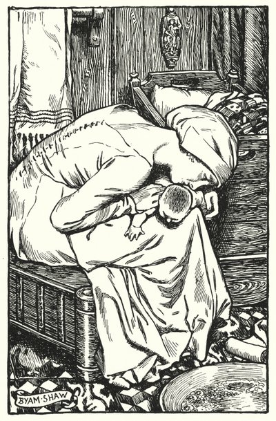Illustration for The Cloister and The Hearth by Charles Reade by Byam (after) Shaw