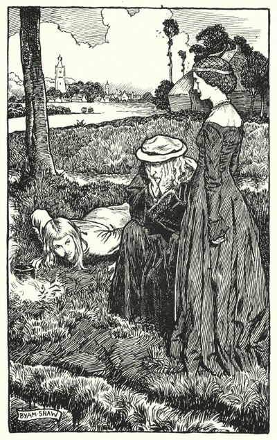 Illustration for The Cloister and The Hearth by Charles Reade by Byam (after) Shaw