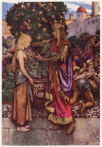 The King he called her back again, And unto her he gave his chain by Byam (after) Shaw