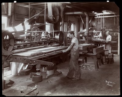 Men Working in the Hardman, Peck und Co. Piano Factory, New York, 1907 by Byron Company