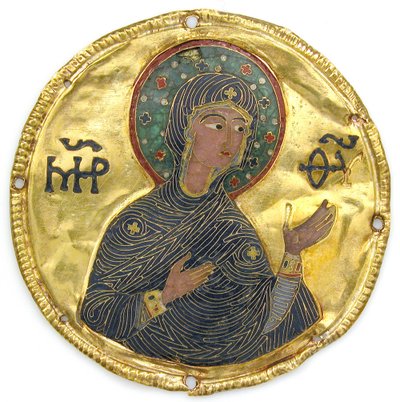 Medallion with the Virgin from an Icon Frame by Byzantine
