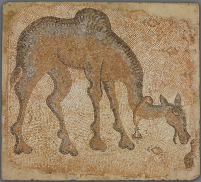 Mosaic Fragment with Grazing Camel by Byzantine