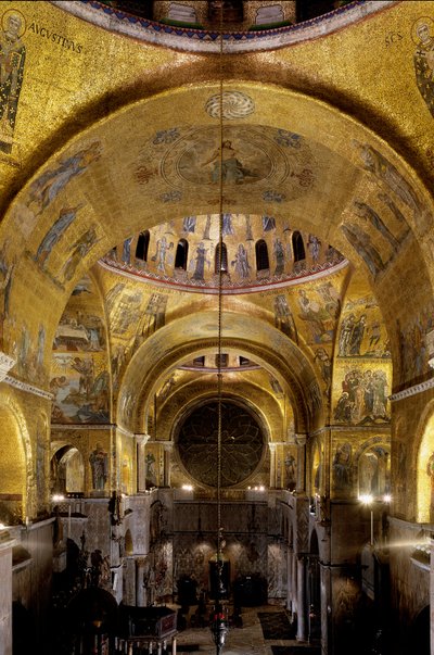 View of the South Transept, Basilica di San Marco, Venice by Byzantine Byzantine