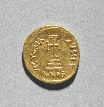Solidus with Heraclius and his Son Heraclius Constantine by Byzantine School