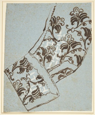 Sleeve Study for the Elephant Order Costume. Likely for Portrait of A. G. Moltke by C.G. Pilo