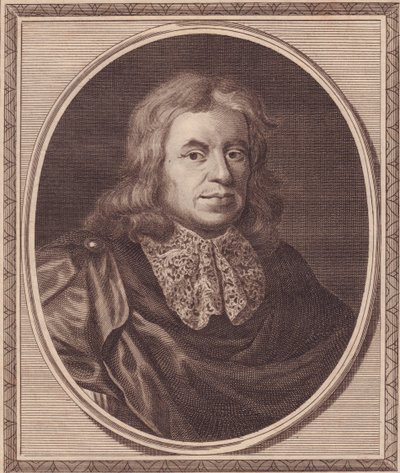 Portrait of English Physician Thomas Sydenham by J.B. and Brown J. Rowbotham