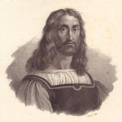 Portrait of Italian Engraver Marcantonio Raimondi by J.B. and Brown J. Rowbotham