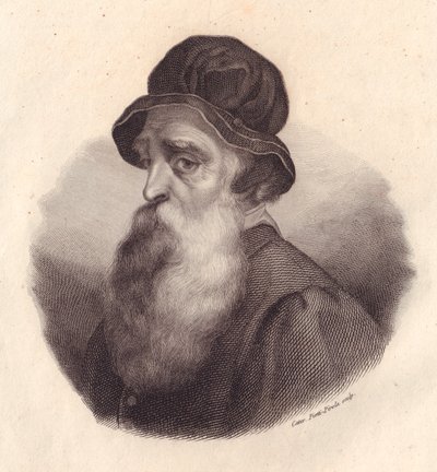 Portrait of Italian Sculptor and Goldsmith Benvenuto Cellini by J.B. and Brown J. Rowbotham