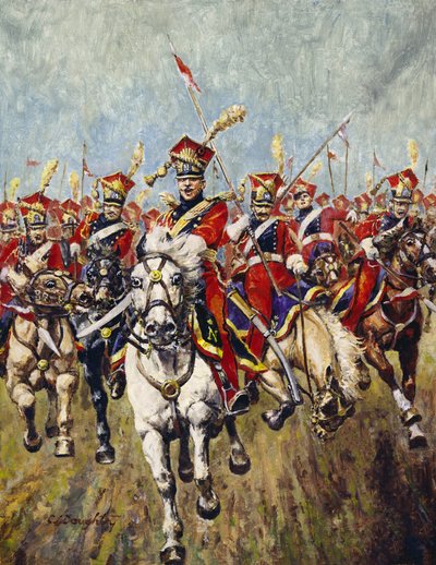 French cavalry charge by C.L. Doughty