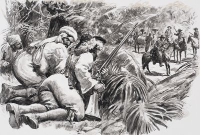 Gunmen in jungle by C.L. Doughty
