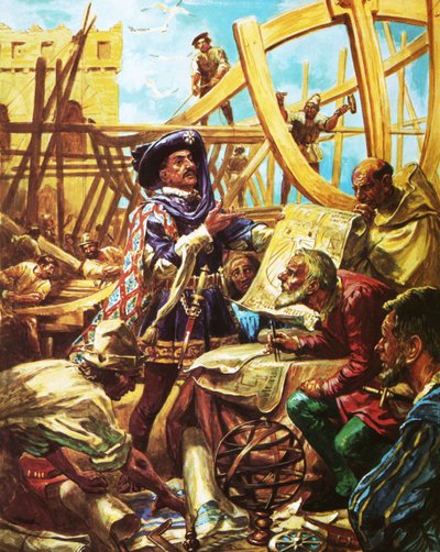 Henry the Navigator at the School of Navigation at Sagres by C.L. Doughty