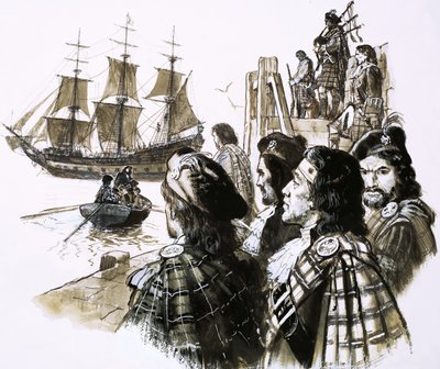 James II Returns to France After the Defeat of His Supporters at the Battle of Sherrifmuir by C.L. Doughty