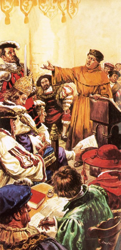 Luther before the Holy Roman Emperor, Charles V by C.L. Doughty