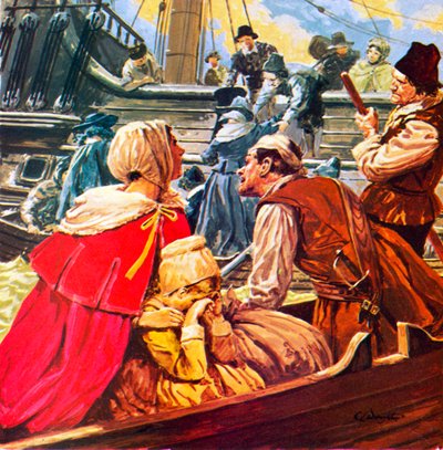 Protestants fleeing from France during the time of Louis XIV by C.L. Doughty