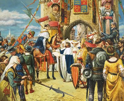 Unidentified King Being Greeted by Dignitaries by C.L. Doughty