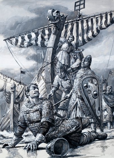 William the Conqueror Falls at Hastings by C.L. Doughty