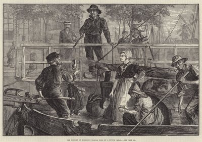 The Tourist in Holland, taking Toll on a Dutch Canal by C.O. Murray