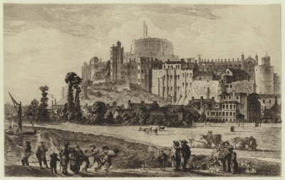 Windsor Castle in the Eighteenth Century (engraving) by C.O. Murray