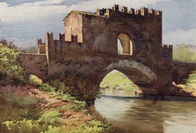 Mediaeval Bridge over the Aniene, via Nomentana by C.T.G. Formili
