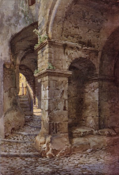 Mediaeval Fortress, Terracina by C.T.G. Formili