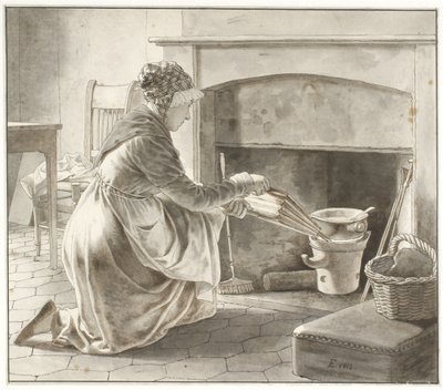 Food is Prepared by Christoffer Wilhelm Eckersberg