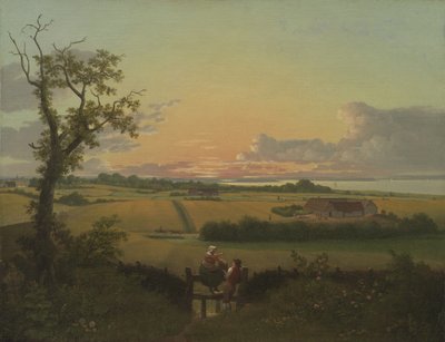 Landscape with a Stile. The Isle of Møn by Christoffer Wilhelm Eckersberg