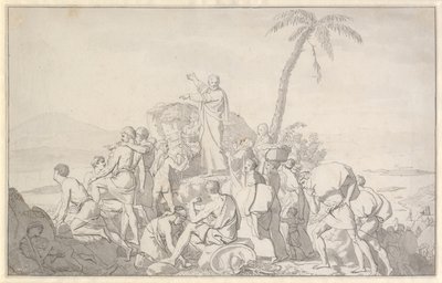 Moses Divides the Waters and Pharaoh