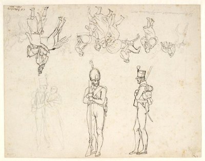 Draft for a Series of Figures in a Depiction of the Bombardment of Copenhagen by Christoffer Wilhelm Eckersberg