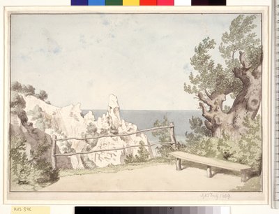 View from Møns Klint at Sommerspiret by Christoffer Wilhelm Eckersberg