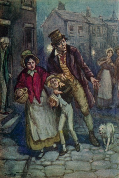 Illustration for Oliver Twist by Charles Dickens by C. Dudley (after) Tennant
