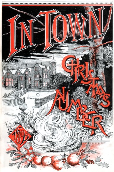 Front cover of the Christmas number of In Town magazine by C Hentschel