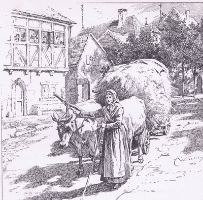 Carts Drawn by Bullocks Rumbled Through the Silent Streets, from 