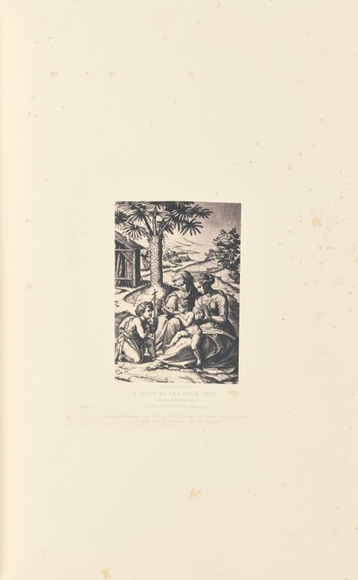Virgin of the Palm Tree, Engraved by M. Antonio by Caldesi and Montecchi