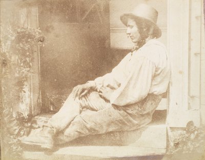 Portrait of the Gardener, possibly David Roderick by Calvert Jones