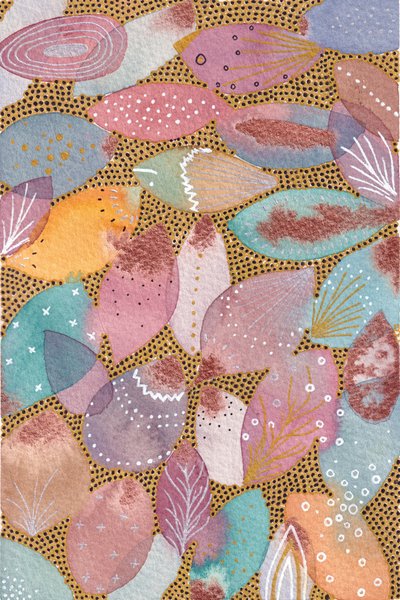 Pastel Botanical Shapes by Camille Contini