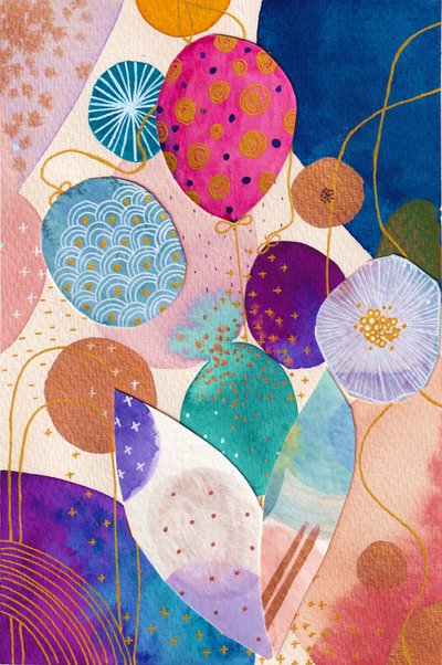 Vibrant Festive Balloons by Camille Contini