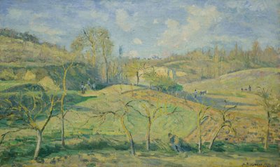 March Sun, Pontoise by Camille Pissarro