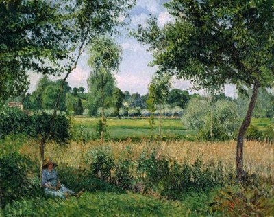 Morning Sunlight Effect, Éragny by Camille Pissarro