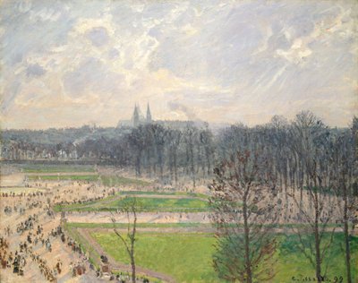 The Garden of the Tuileries on a Winter Afternoon by Camille Jacob Pissarro