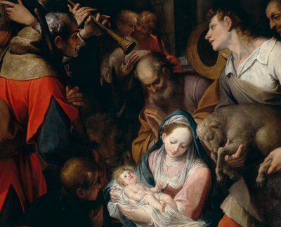 Adoration of the Shepherds (detail) by Camillo Procaccini