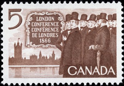 Canadian stamp on the London Conference by Canadian School
