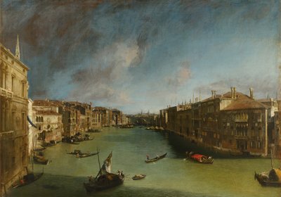 Grand Canal from Palazzo Balbi towards the Rialto by Canaletto