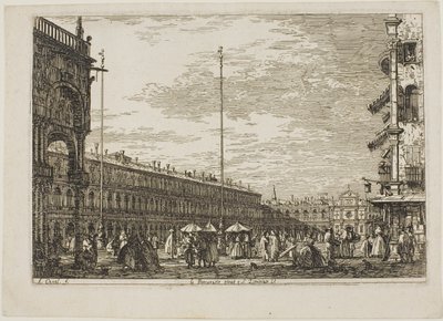 The Procuratie Nuove and S. Ziminian V., from Vedute by Canaletto