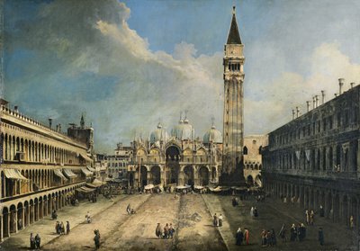 The Piazza San Marco in Venice by Canaletto