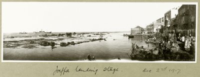Jaffa Landing Stage, 2nd December 1917 by Capt. Arthur Rhodes