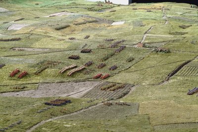 Diorama of the Battle of Waterloo Showing Troops Positioned as at 19.45 hrs on 18th June, 1815 (detail) by Capt. William Siborne