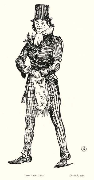 Bob Cratchit (litho) by Captain Edward Henry Handley Read