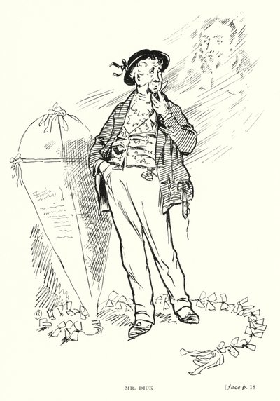 Mr Dick (litho) by Captain Edward Henry Handley Read