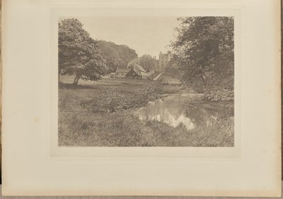 Haddon Hall and Homestead, from the River by Captain George Bankart